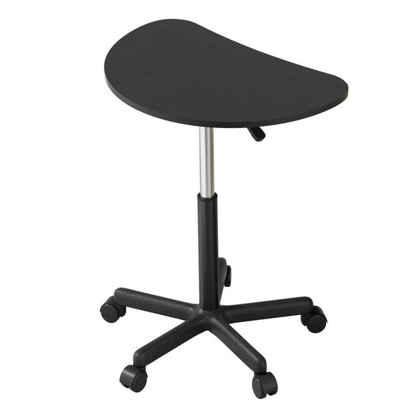 Laptop Desk Portable Height Adjustable Table Caster Wheels 60cm Black Carousel 1