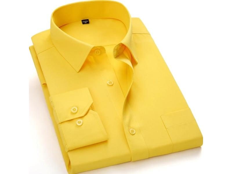 8XL 7XL 6XL Plus Size Men Long Sleeved Shirt Mens Business Casual Slim Fit Carousel 1