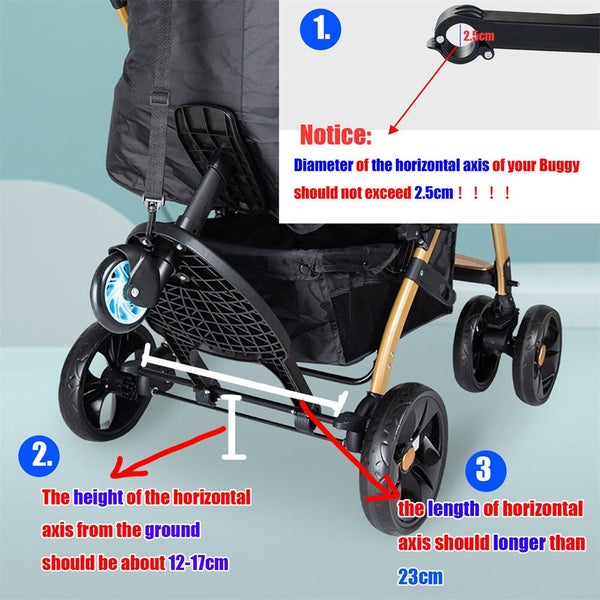 Toddler Stroller Step Board Prams Kid Jogger Buggy Wheel Skateboard Ride-on Carousel 2
