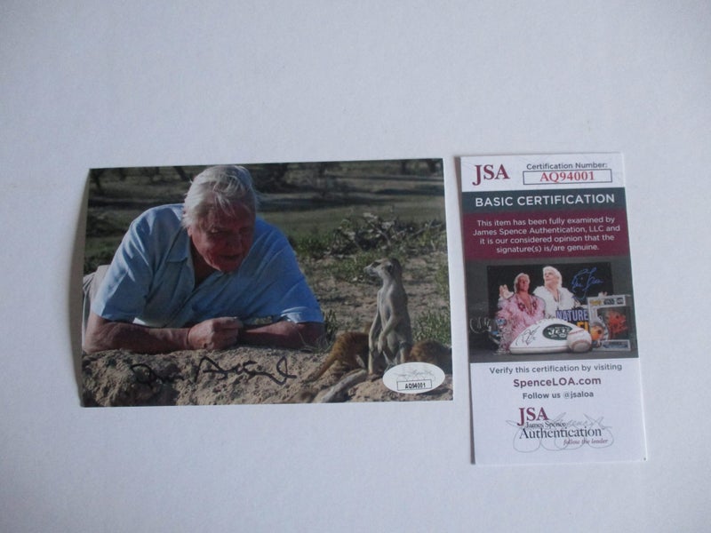 Sir David Attenborough stunning signed Photograph + Authentication Carousel 1