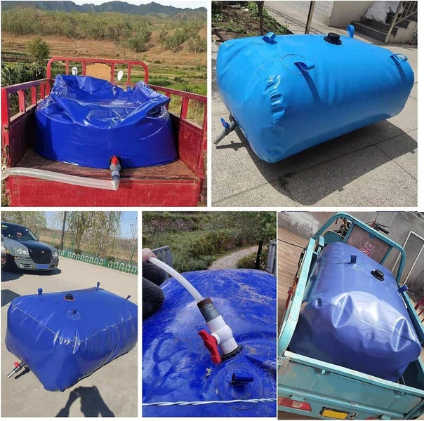 240L Water Storage Bladder Collapsible Water Tanks Portable RV Camping Watering Carousel 2