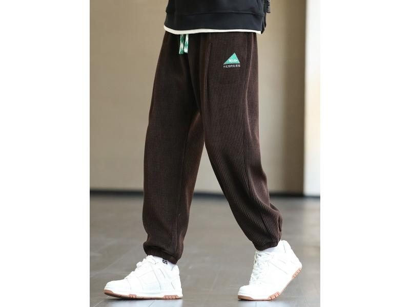New Men's Sweatpants Baggy Joggers Fashion Corduroy Hip Hop Streetwear Harem Carousel 1