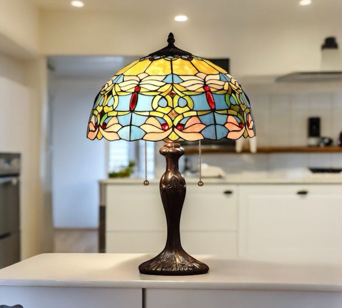 New Tiffany Table Lamp (Large 40cm Shade) Carousel 2
