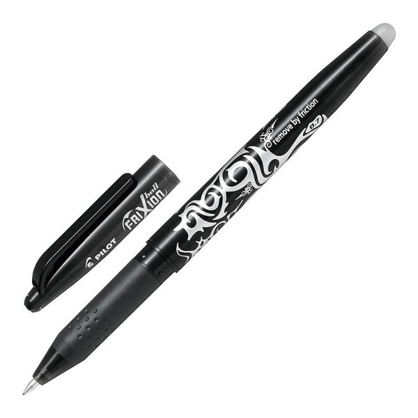 Pilot Frixion Ball Erasable Fine Tip Black Pen (BL-FR7-B) x 12's pack Carousel 1