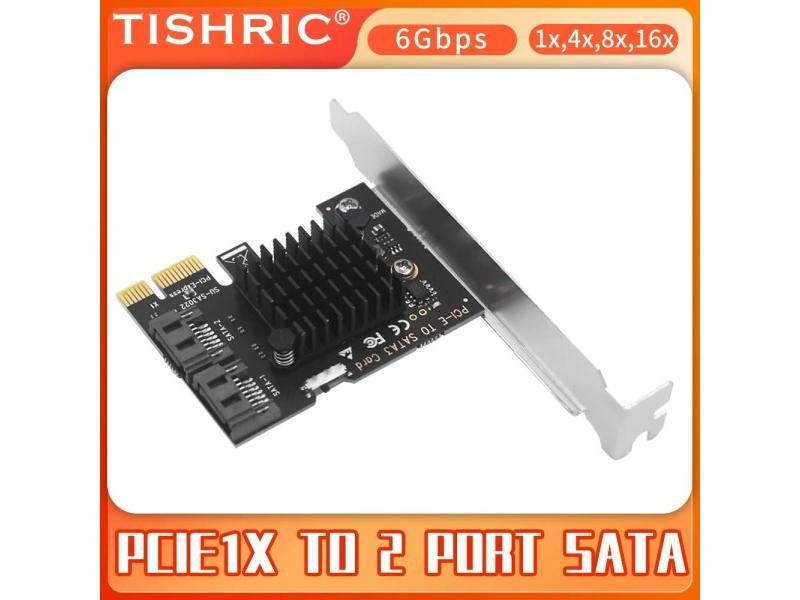 PCIE Sata 1X To 2/6/10/16 Ports SATA3.0 PCI-E Expansion Card Adapter PCI Carousel 1