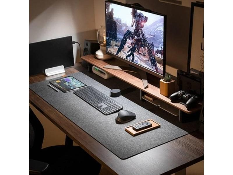Soft Breathable Large Computer Desk Mat Wool Felt Laptop Anti-Slip Mats Gamer Carousel 2