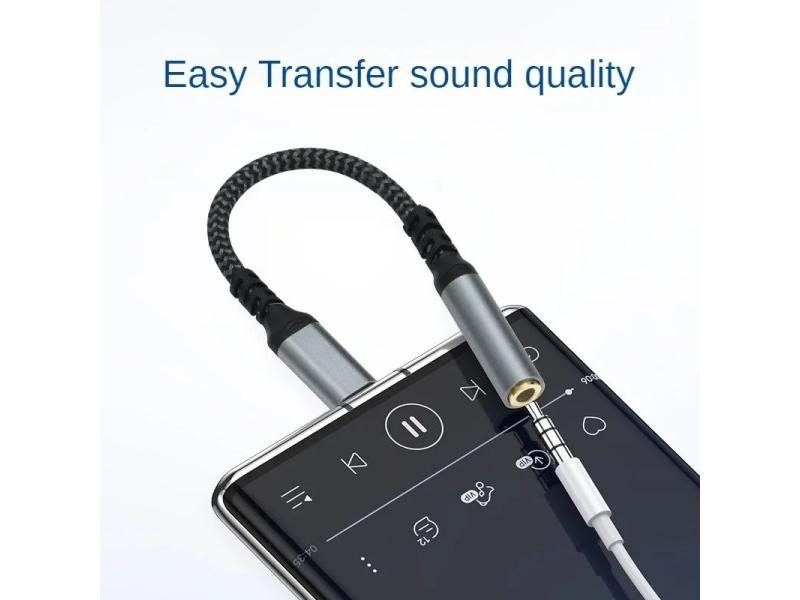 USB C To 3.5mm Headphone Adapter For Huawei P30 Xiaomi Mi 10 9 Es Carousel 1