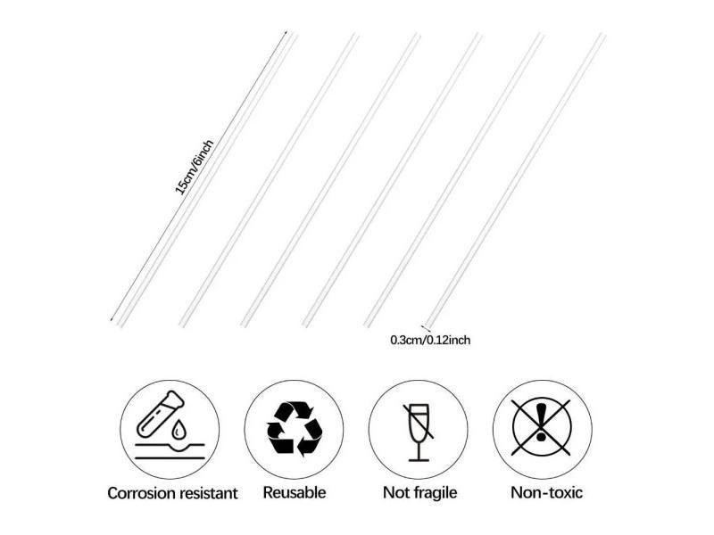 100 Pieces Acrylic Lollipop Sticks Reusable Cake Pop Clear Stick For Making Carousel 2