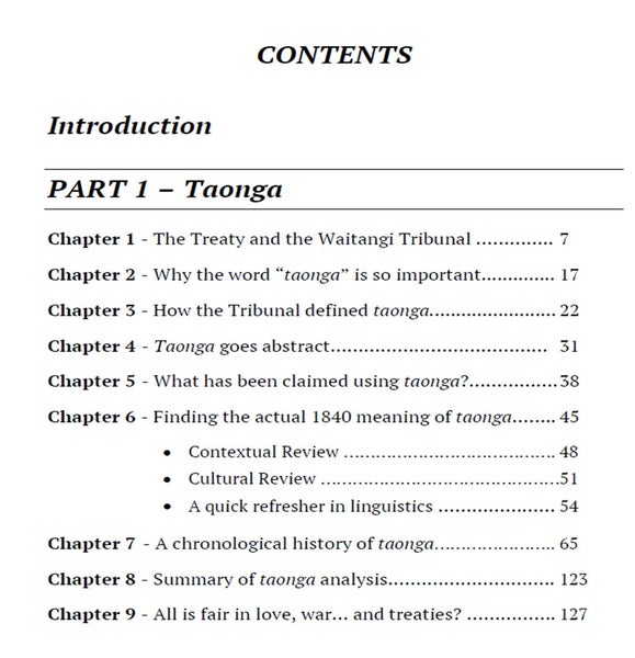A "MUST READ" - What "Taonga" and" Contra Proferentem" really mean.62863217717762111