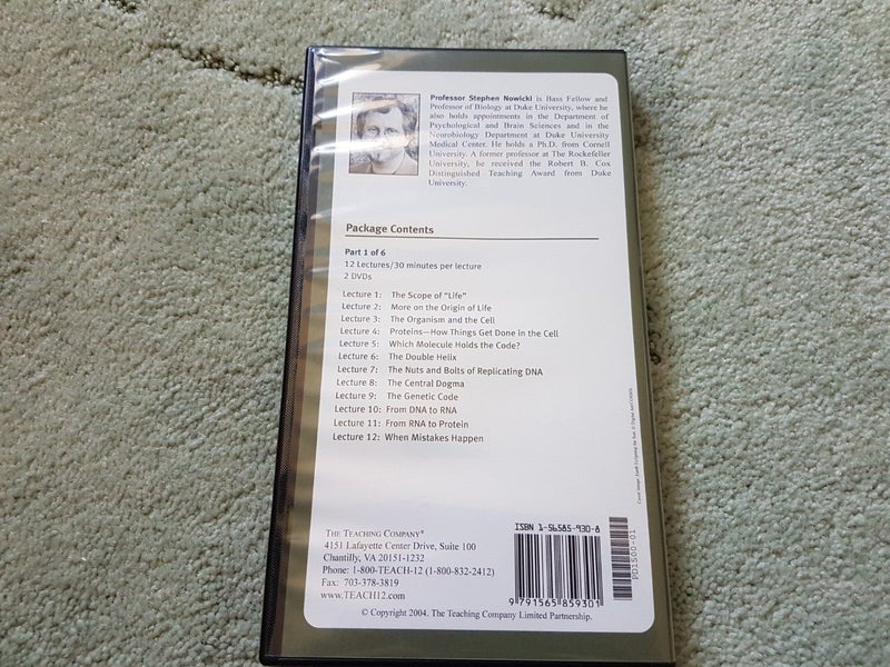 The Great Courses Univerity Level DVD Education course in Biology 72 Lectures Carousel 2