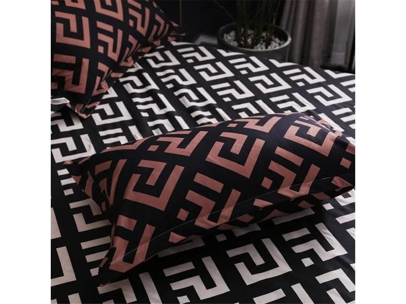 Modern Geometric California King Bedding Sets Luxury Duvet Cover Set Pillowcase Carousel 2