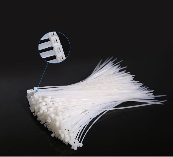Self-locking Zip Tie Strap Nylon White Cable Tie Carousel 2