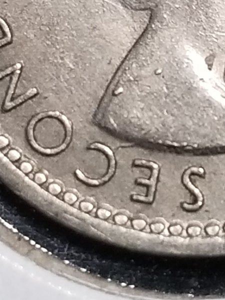 NZ - 3P (1955) 2 Dots Variety (EF) Carousel 3