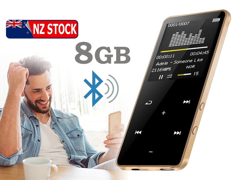 PTN New Bluetooth MP3 Player 8GB with Speaker Clearance - Clearance Carousel 1
