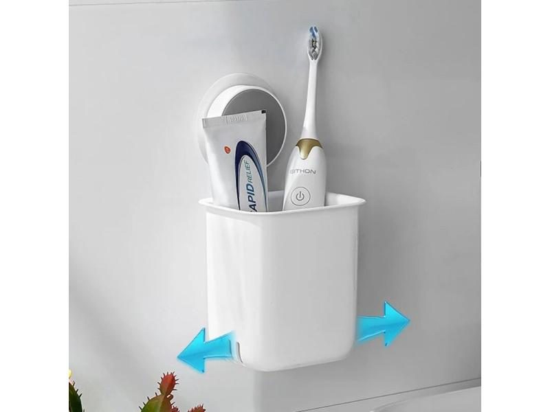 Toothbrush Toothpaste Holder Waterproof Portable Bathroom Shelf Carousel 1