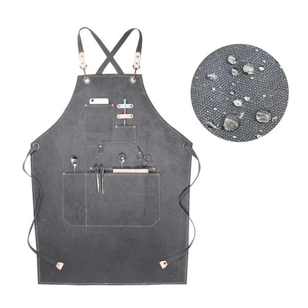 Korean Style Thickened Canva Apron Hairdressers Men Women's Carousel 2