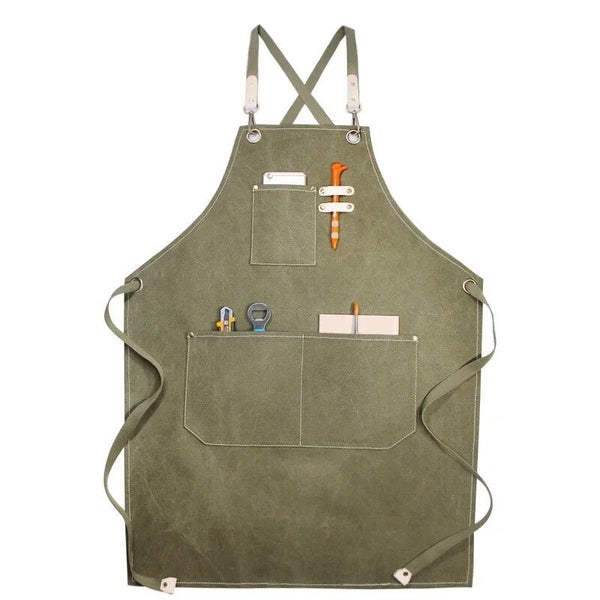 Korean Style Thickened Canva Apron Hairdressers Men Women's Carousel 4