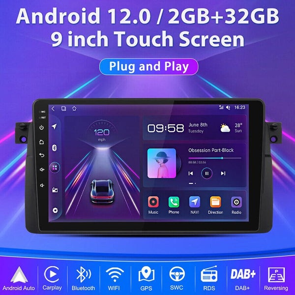 Android 12 Car Radio for BMW E46 M3 Rover 75 MG ZT with Wireless CarPlay Carousel 2