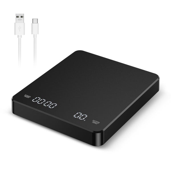 Digital Kitchen Scale with Timer Electronic Scale 3kg/0.1g Coffee Scale Carousel 1