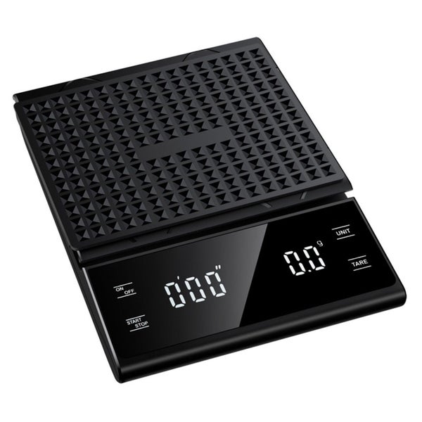 Coffee Scale with Timer 3kg/0.1g Electronic Scale Table Scale Kitchen Scale Carousel 1