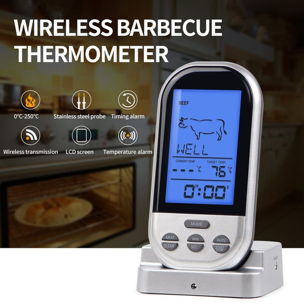 Wireless Digital Meat Thermometer Food Cooking Thermometer with Probe for BBQ Carousel 1