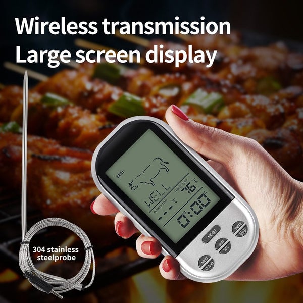Wireless Digital Meat Thermometer Food Cooking Thermometer with Probe for BBQ Carousel 2