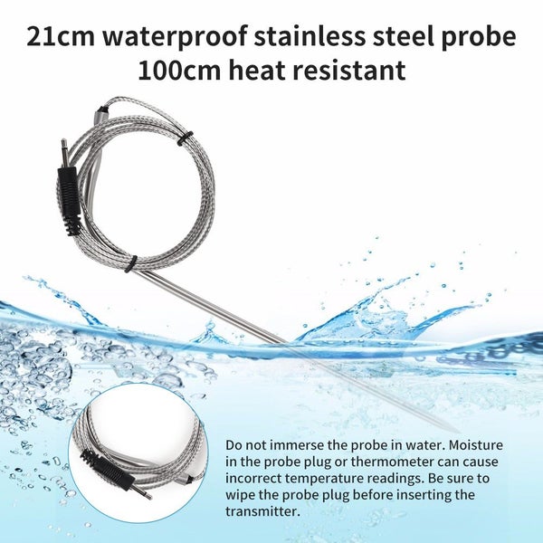 Wireless Digital Meat Thermometer Food Cooking Thermometer with Probe for BBQ Carousel 7