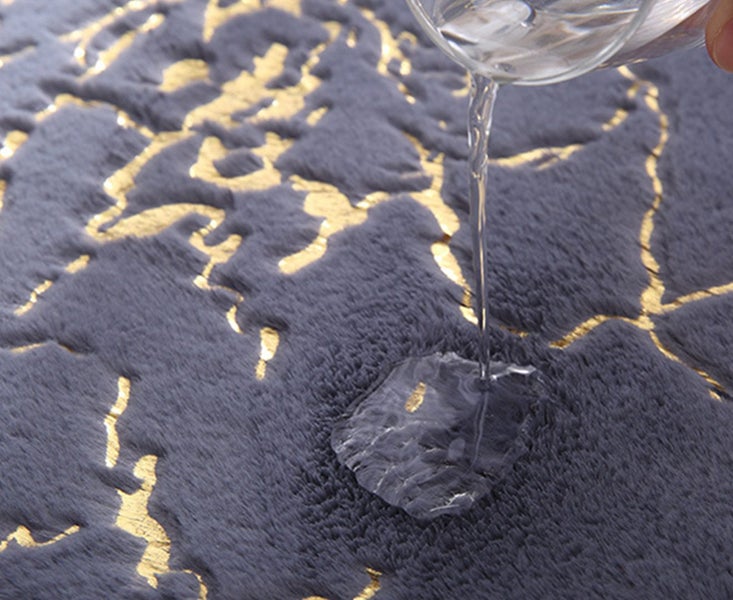 M10 60x90cm Bedroom Bedside Non-slip Imitation Rabbit Fur Carpet Carousel 2