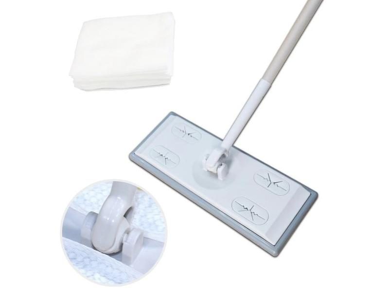 Home Electrostatic Dust Collector Mop Foldable 51.2 In Long Handle With Carousel 2