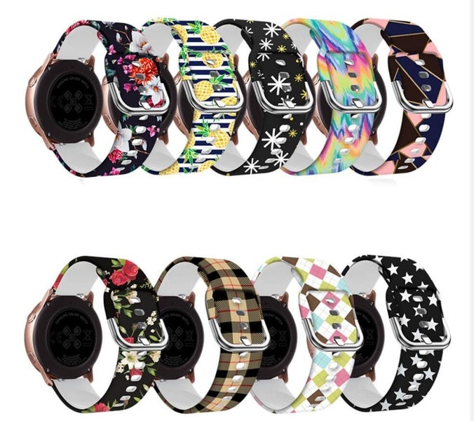 Silicone Pattern Watch Straps compatible with the Skagen 22mm Range Carousel 1