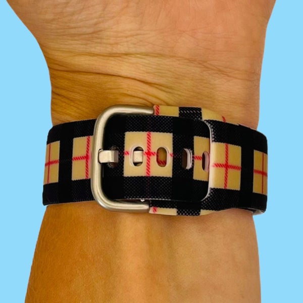 Silicone Pattern Watch Straps compatible with the Skagen 22mm Range Carousel 2