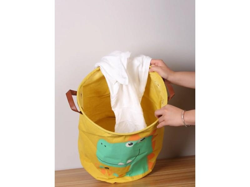 A Foldable Laundry Basket For Baby Dinosaurs Carousel 2