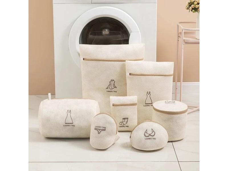 Embroidery Net Laundry Bag For Washing Machine Protecting Clothes Etc. Carousel 2