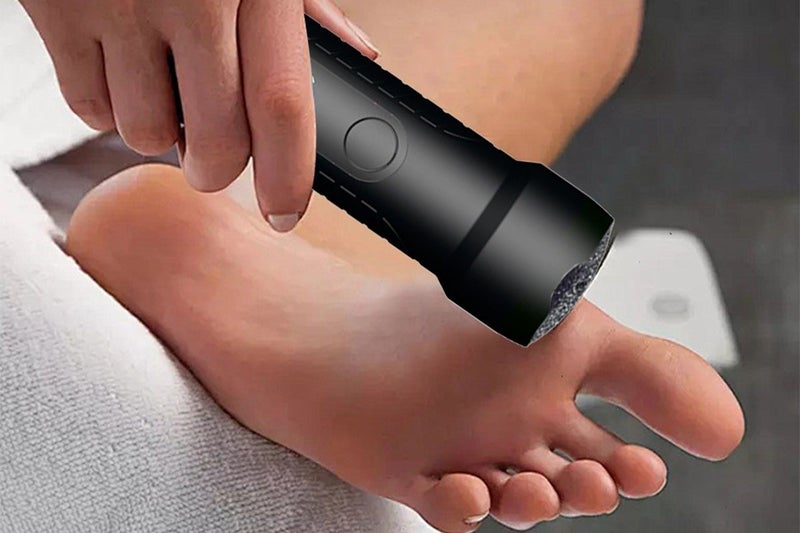 10Pcs Rechargeable Foot Callus Remover Water-Resistant Foot File Pedicure -Black Carousel 5
