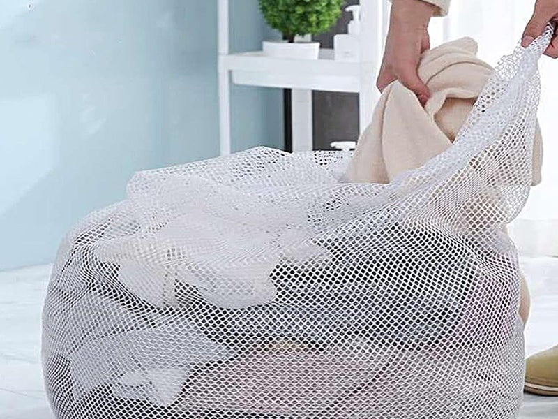 6Pcs 50x70cm Mesh Laundry Bags with Drawstring Closure for Delicate Clothes Carousel 6