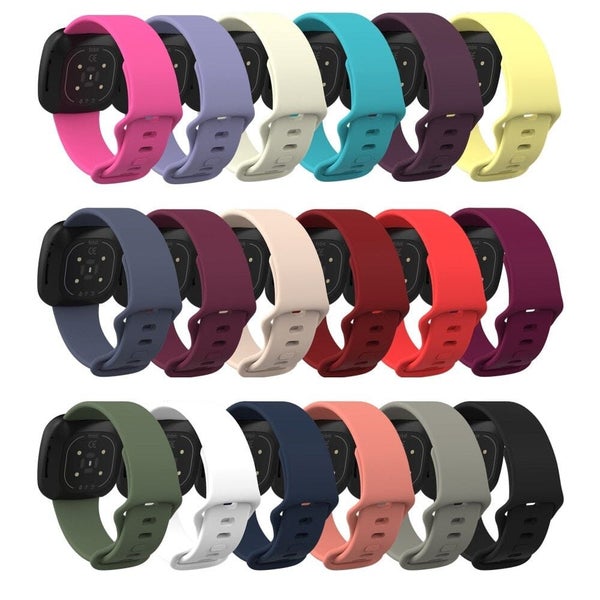 Fitbit Versa 4 compatible Silicone Watch Straps Carousel 1