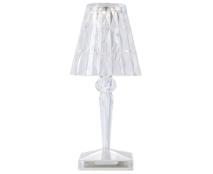 C86 2000mah 3 Color Crystal Table Lamp Bedroom Romantic Warm Atmosphere Light Carousel 1