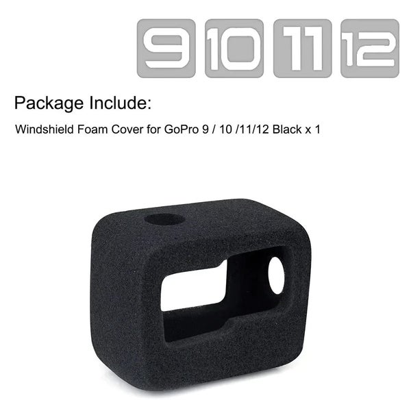 Windslayer Windshield Sponge Foam Case for GoPro Hero 12 11 10 9 or 8 or CHK29M Carousel 12