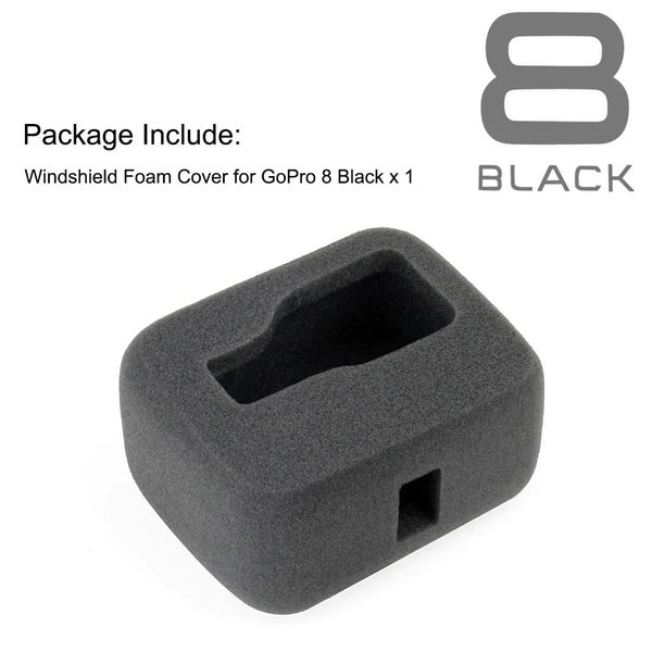 Windslayer Windshield Sponge Foam Case for GoPro Hero 12 11 10 9 or 8 or CHK29M Carousel 2