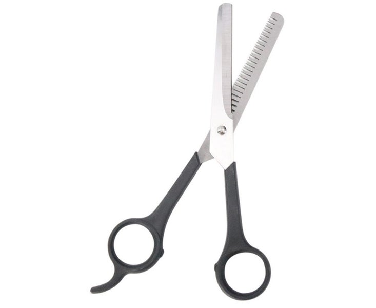P135 2PCS Stainless Steel Teeth Scissors Puppy Cat Hair Repairer Pet Supplies Carousel 1