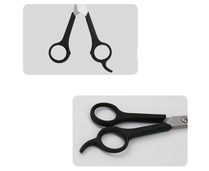P135 2PCS Stainless Steel Teeth Scissors Puppy Cat Hair Repairer Pet Supplies Carousel 5
