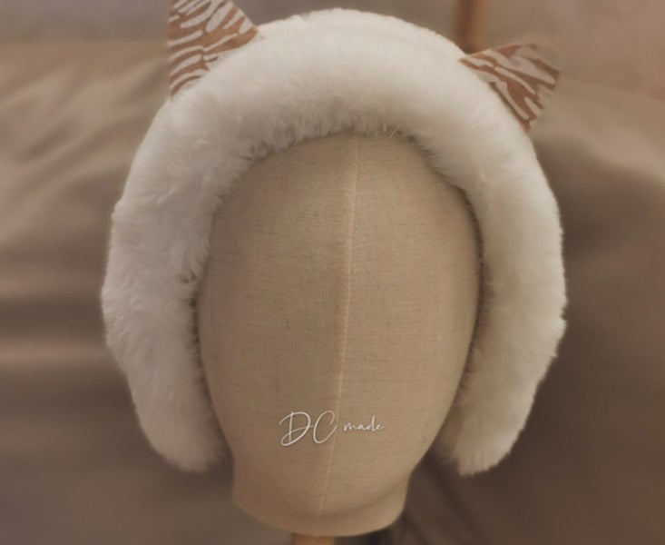 Winter Girl Cute Plush Cat Ear Bag Windproof Headband Sweet Scarf Warm Equipment Carousel 2