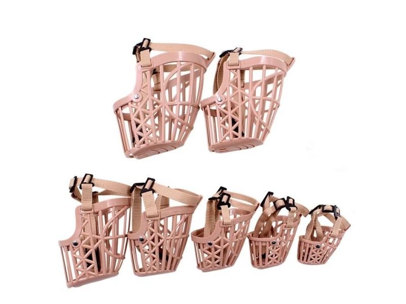 Soft Plastic Leather Dog Muzzle With Anti-biting Straps For All Sizes Carousel 1