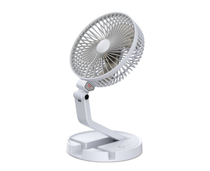 F02 Folding Wall-mounted Desktop Small Fan with Table Lamp USB Cooling Equipment Carousel 1