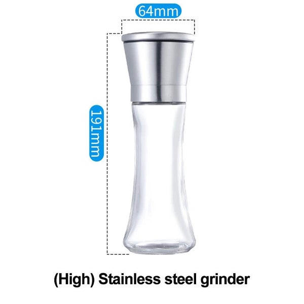 Stainless steel salt and pepper mill manual food herb grinders spice jar CHK29M Carousel 14