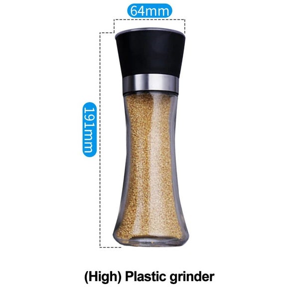 Stainless steel salt and pepper mill manual food herb grinders spice jar CHK29M Carousel 2