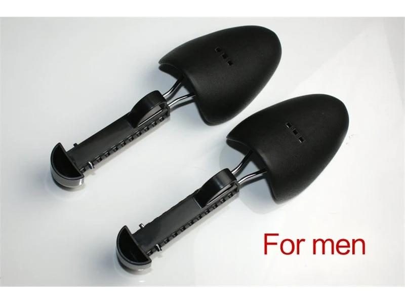 1 Pair Practical Plastic Adjustable Length Durable Black Women Men 2-Way Shoes Carousel 1