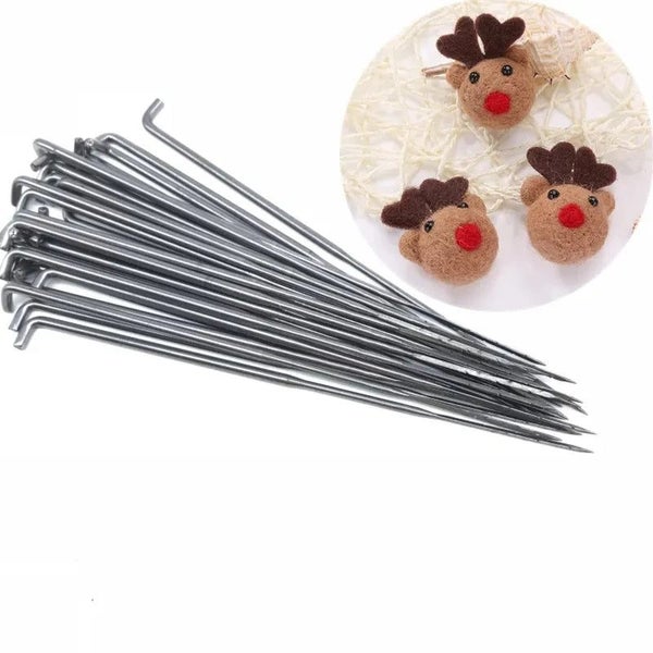 10Pcs/Set S/M/L Size Wool Felting Iron Needles Felt Tool Kit Needle Start CHK29M Carousel 2