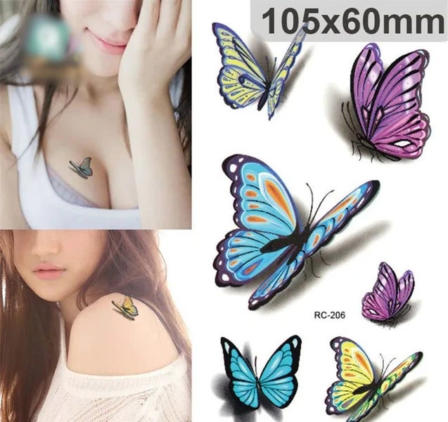Body Art waterproof temporary tattoos paper 3d lovely Fox design small ar CHK29M62965460939267111