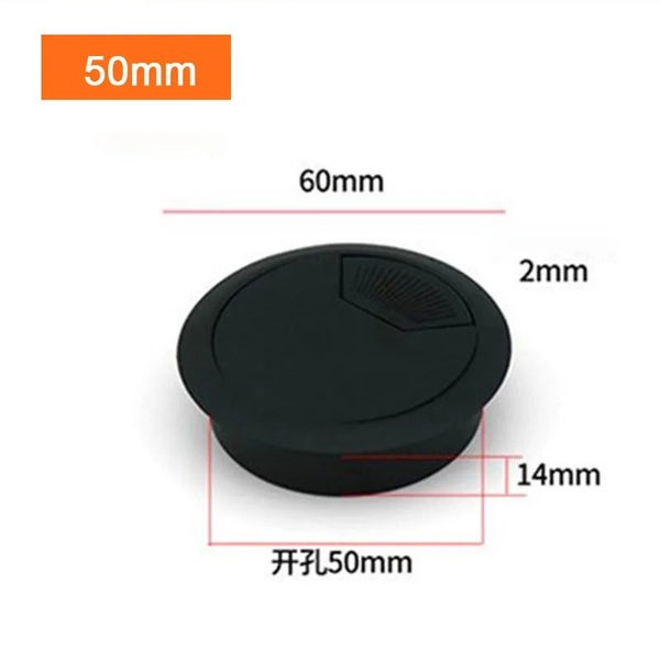 35/50/53/60/80mm PC Computer Desk Plastic Grommet Table Cable Tidy Wire H CHK29M Carousel 1